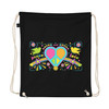 WTees Peace & Love Organic Cotton Drawstring Bag