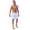 WTees Beach Umbrella Swim Trunks White Sand
