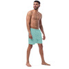 WTees Beach Umbrella Swim Trunks Sea Foam