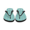 WTees Beach Umbrella Flip Flops White Sea Foam Green