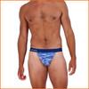 Wood Thong Camouflage Blue