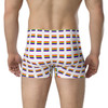 WTees Rainbow Flags Trunk Boxer Briefs White