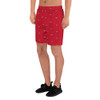 WTees Rainbow Flags Athletic Shorts Red