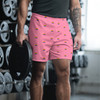 WTees Rainbow Flags Athletic Shorts Pink