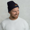 WTees Rainbow Flag Cuffed Beanie 