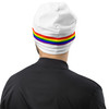 WTees Rainbow Stripe Beanie White