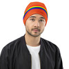 WTees Rainbow Stripe Beanie Orange