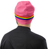 WTees Rainbow Stripe Beanie Pink