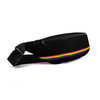 WTees Rainbow Stripe Fanny Pack Black