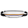 WTees Rainbow Stripe Fanny Pack White