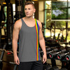 WTees Rainbow Stripe Tank Top Grey
