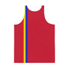 WTees Rainbow Stripe Tank Top Red