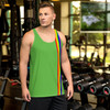 WTees Rainbow Stripe Tank Top Green