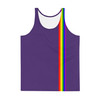 WTees Rainbow Stripe Tank Top Purple