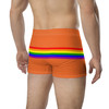 WTees Rainbow Stripe Trunk Boxer Briefs Orange