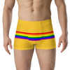 WTees Rainbow Stripe Trunk Boxer Briefs Yellow