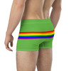 WTees Rainbow Stripe Trunk Boxer Briefs Green