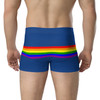 WTees Rainbow Stripe Trunk Boxer Briefs Blue