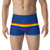 WTees Rainbow Stripe Trunk Boxer Briefs Blue