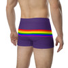 WTees Rainbow Stripe Trunk Boxer Briefs Purple