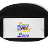 WTees Love & Let Love Fanny Pack White
