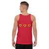 WTeews Rainbow Hearts Tank Top Red