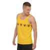 WTees Rainbow Hearts Tank Top Yellow