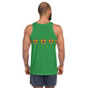 WTees Rainbow Hearts Tank Top Green