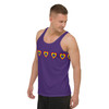 WTees Rainbow Hearts Tank Top Purple