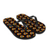 WTees Rainbow Hearts Flip-Flops Black