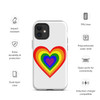 WTees Rainbow Heart Tough Case for iPhone® White