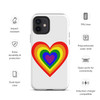 WTees Rainbow Heart Tough Case for iPhone® White