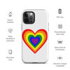 WTees Rainbow Heart Tough Case for iPhone® White