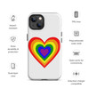 WTees Rainbow Heart Tough Case for iPhone® White