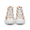 WTees Rainbow Hearts Men’s High Top Canvas Shoes White