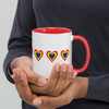 WTees Rainbow Heart Mug with Color Inside