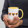 WTees Rainbow Heart Mug with Color Inside