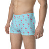 WTees Pink Flamingos Boxer Briefs Light Blue