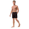 WTees Pink Flamingos Swim Trunks Black