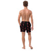 WTees Pink Flamingos Swim Trunks Black