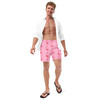 WTees Pink Flamingos Swim Trunks Pink