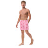 WTees Pink Flamingos Swim Trunks Pink