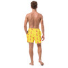 WTees Pink Flamingos Swim Trunks Yellow