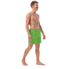 WTees Pink Flamingos Swim Trunks Green