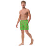 WTees Pink Flamingos Swim Trunks Green