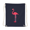 WTees Pink Flamingo Organic Cotton Drawstring Bag