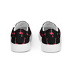 WTees Pink Flamingo Men’s Slip-on Canvas Shoes Black