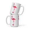 WTees Pink Flamingos White Glossy Mug