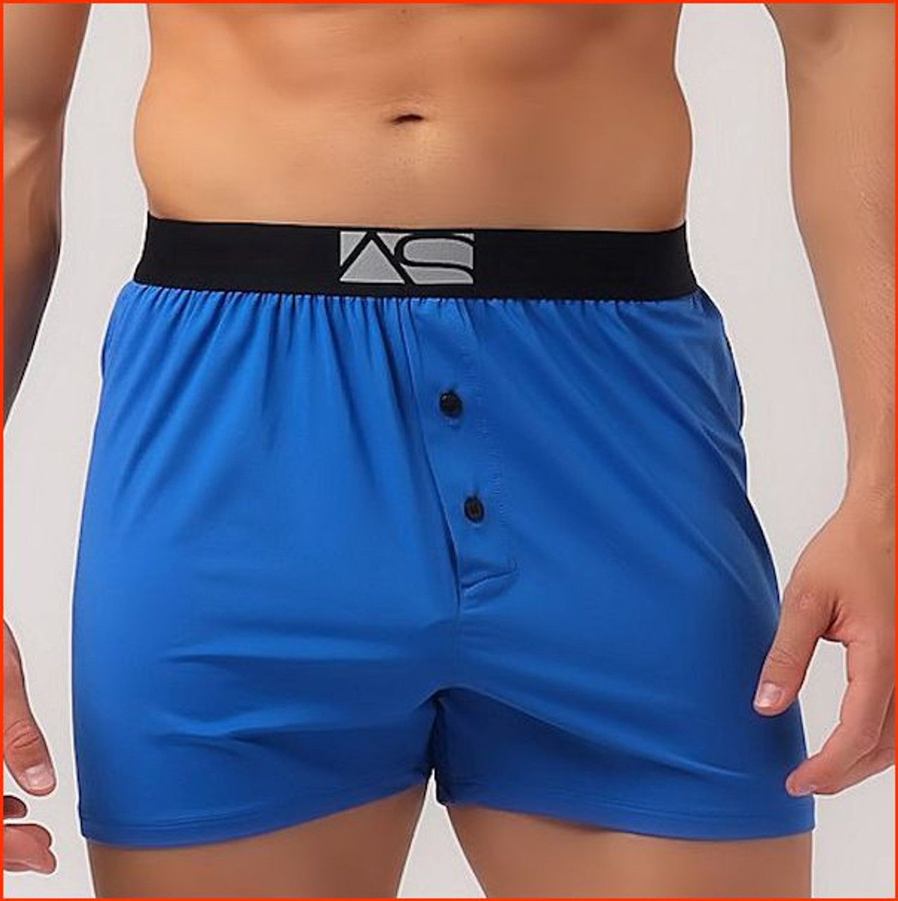 Men's Button Front Boxer, Adam Smith Wear For U Modern Boxer