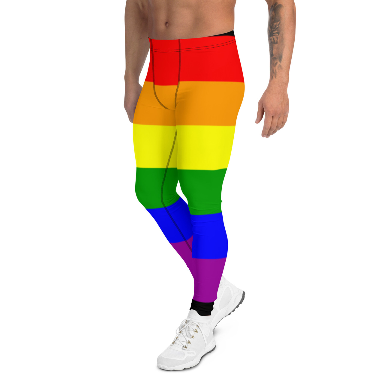 Gay Pride Leggings, WTees Rainbow Leggings